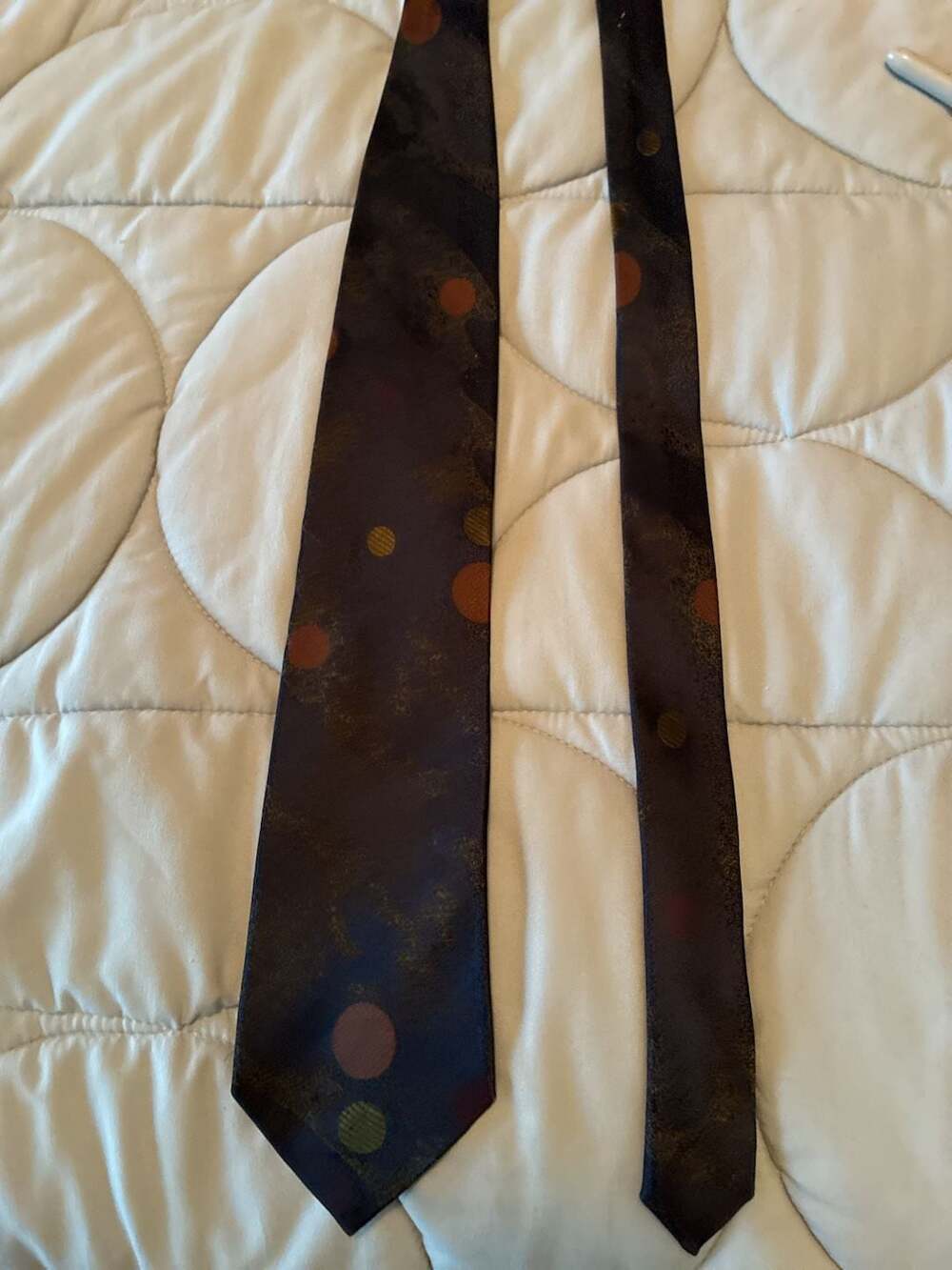 Bolgheri Made in Italy 100% Silk Tie with Geometric Polka Dot Pattern A668